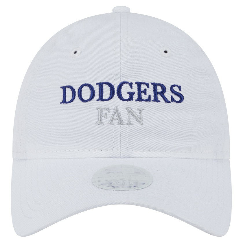 Los Angeles Dodgers Women's Team Fan 9TWENTY Adjustable Hat - White | New Era