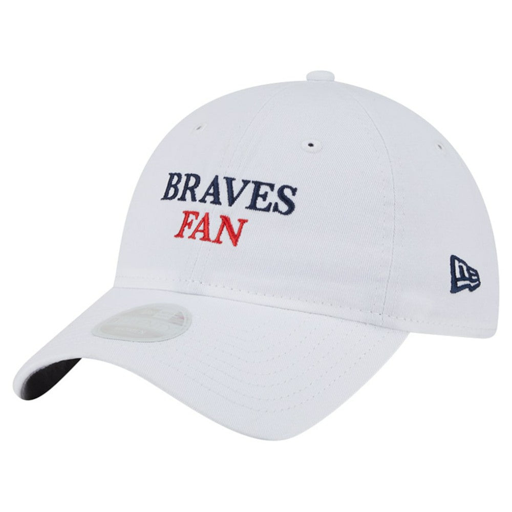 Atlanta Braves Women's Team Fan 9TWENTY Adjustable Hat - White | New Era
