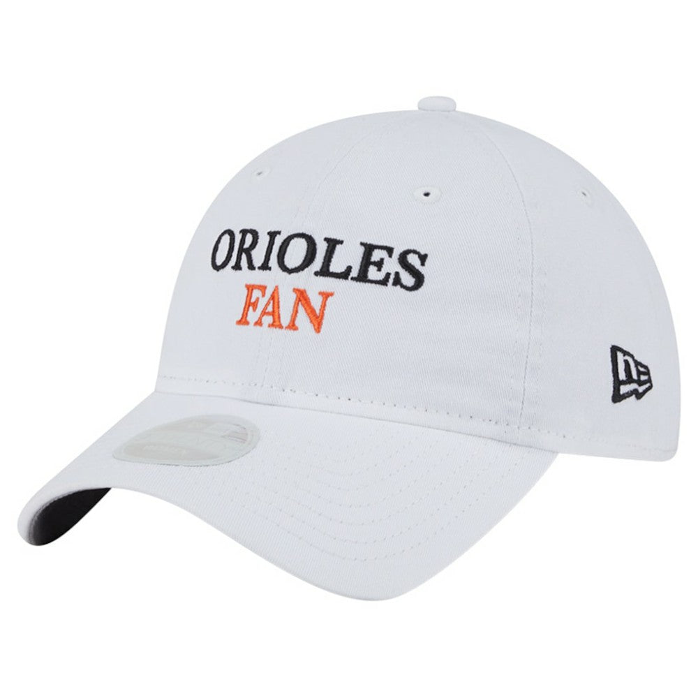 Baltimore Orioles Women's Team Fan 9TWENTY Adjustable Hat - White | New Era