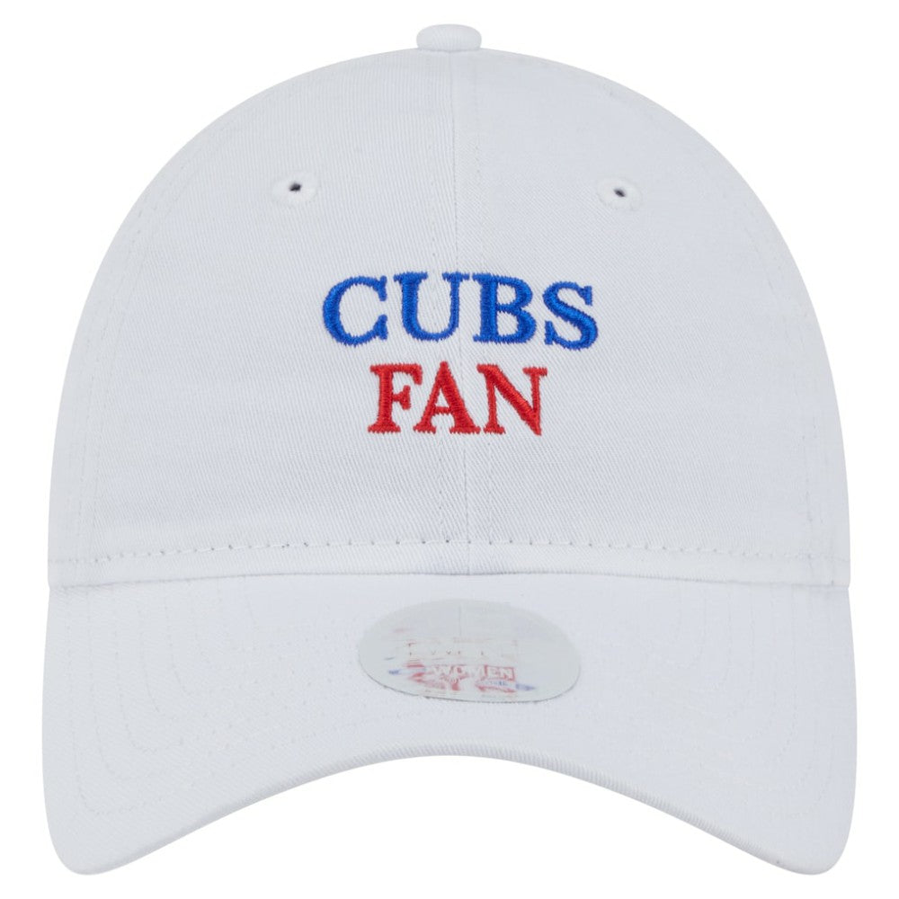 Chicago Cubs Women's Team Fan 9TWENTY Adjustable Hat - White | New Era