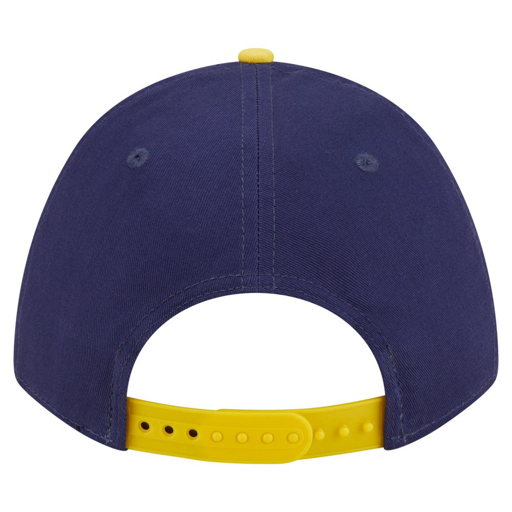 Milwaukee Brewers Arch 9FORTY A-Frame M-Crown Adjustable Hat - Navy/Gold | New Era
