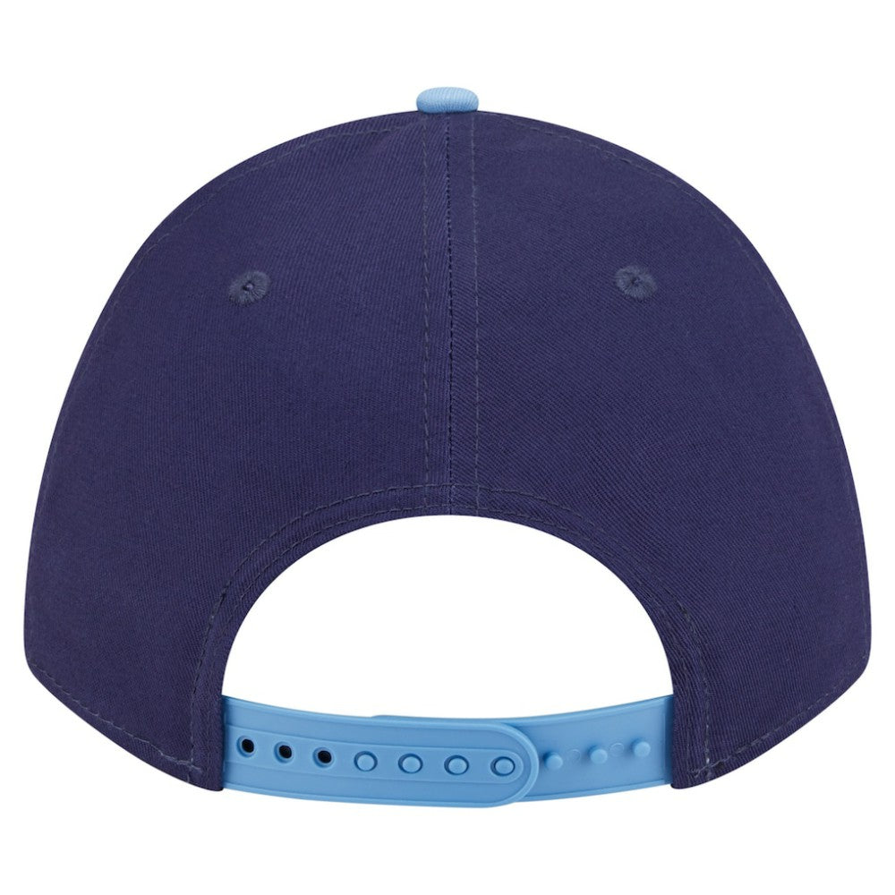 Tampa Bay Rays Arch 9FORTY A-Frame M-Crown Adjustable Hat - Navy/Light Blue | New Era