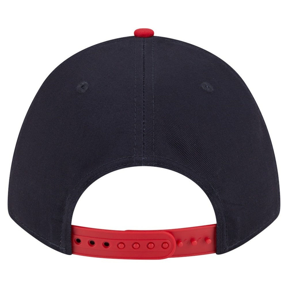 Boston Red Sox Arch 9FORTY A-Frame M-Crown Adjustable Hat - Navy/Red | New Era