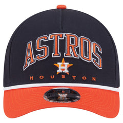 Houston Astros Arch 9FORTY A-Frame M-Crown Adjustable Hat - Navy/Orange | New Era