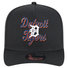 Detroit Tigers Chainstitch 9FIFTY A-Frame Snapback Hat - Black | New Era