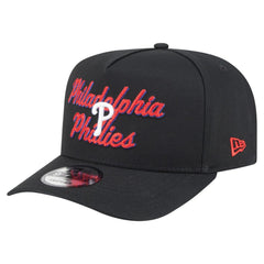 Philadelphia Phillies Chainstitch 9FIFTY A-Frame Snapback Hat - Black | New Era