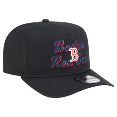 Boston Red Sox Chainstitch 9FIFTY A-Frame Snapback Hat - Black | New Era
