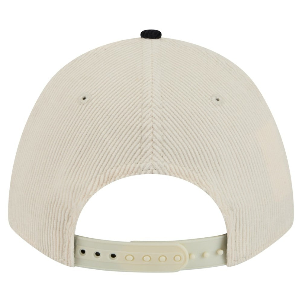 Boston Red Sox Sided Corduroy 9FORTY A-Frame Adjustable Hat - Cream/Navy | New Era