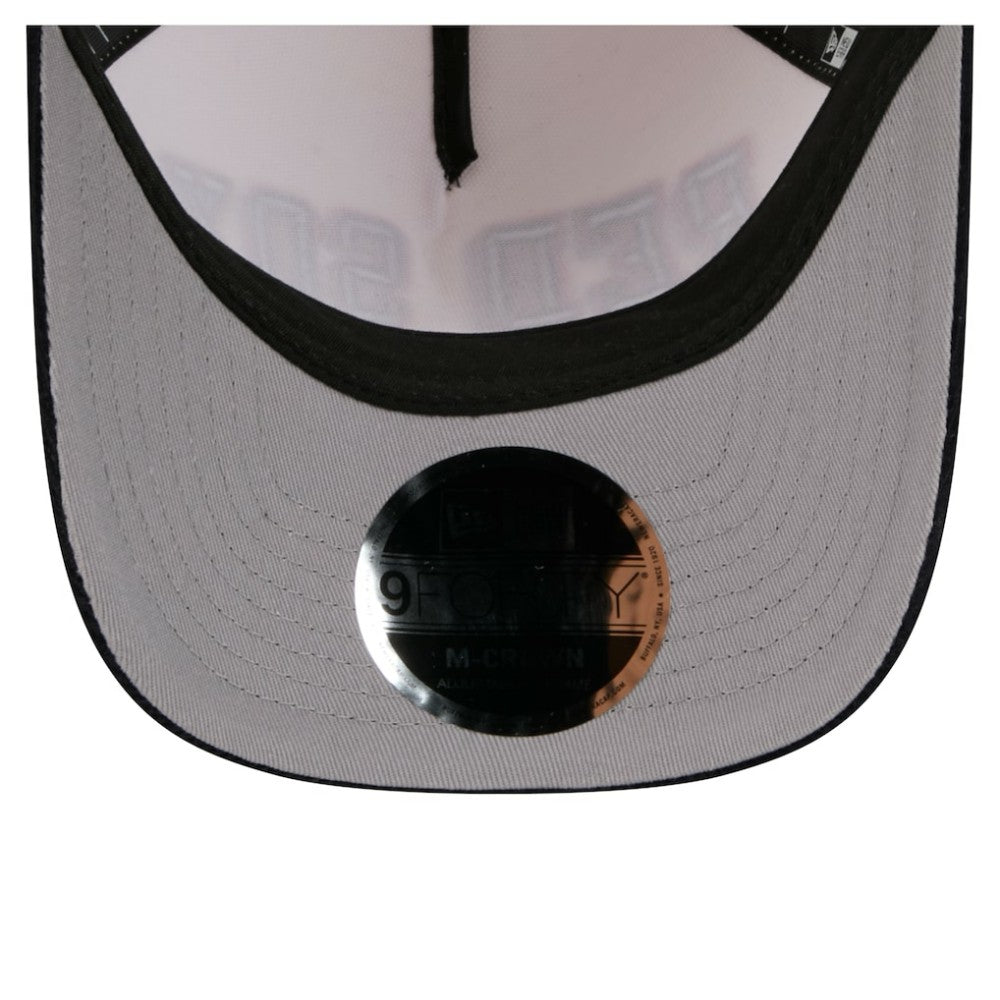 Boston Red Sox Sided Corduroy 9FORTY A-Frame Adjustable Hat - Cream/Navy | New Era