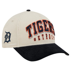 Detroit Tigers Sided Corduroy 9FORTY A-Frame Adjustable Hat - Cream/Navy | New Era
