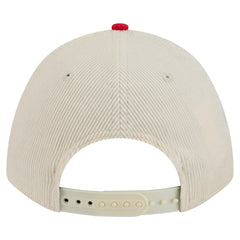 Philadelphia Phillies Sided Corduroy 9FORTY A-Frame Adjustable Hat - Cream/Red | New Era