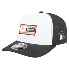 San Francisco Giants Established Patch 9SEVENTY Adjustable Hat - White/Black | New Era