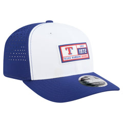Texas Rangers Established Patch 9SEVENTY Adjustable Hat - White/Royal | New Era