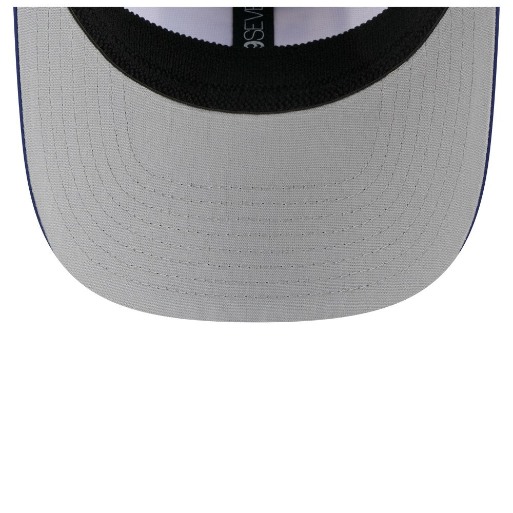 Los Angeles Dodgers Established Patch 9SEVENTY Adjustable Hat - White/Royal | New Era