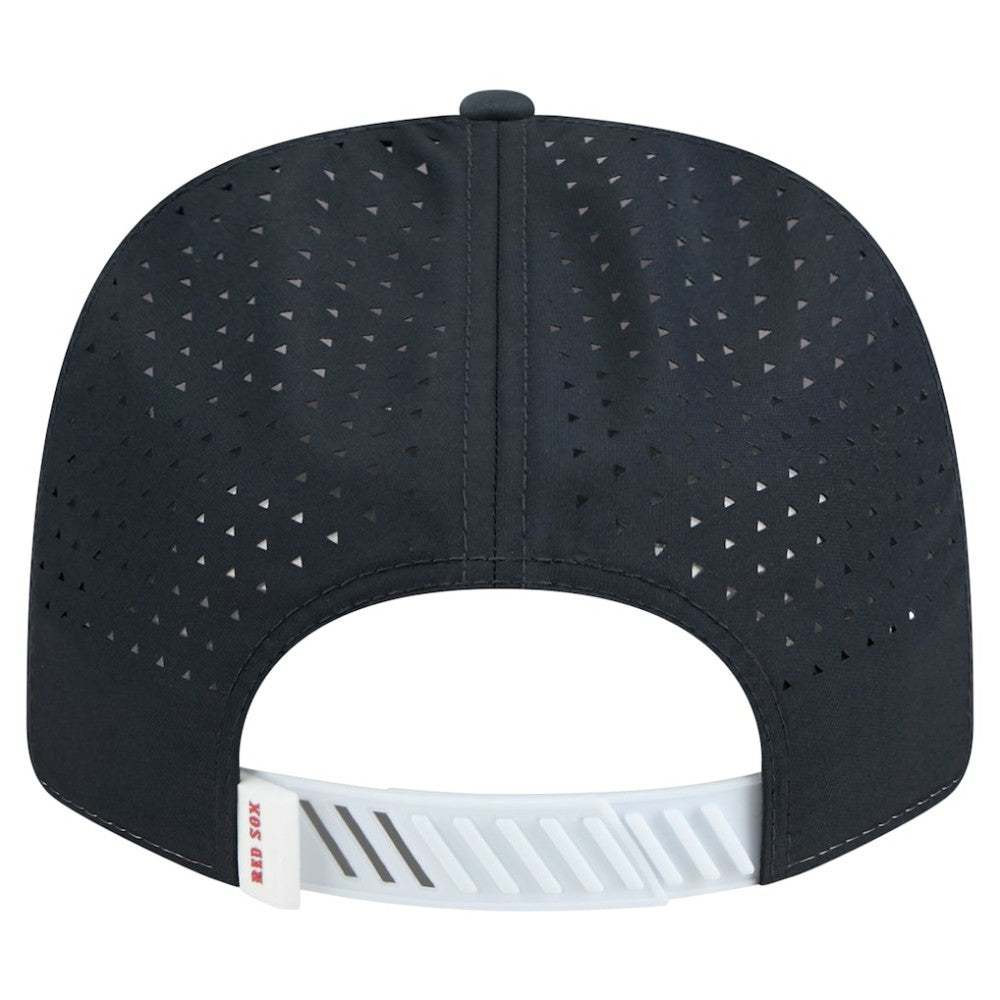 Boston Red Sox Established Patch 9SEVENTY Adjustable Hat - White/Navy | New Era