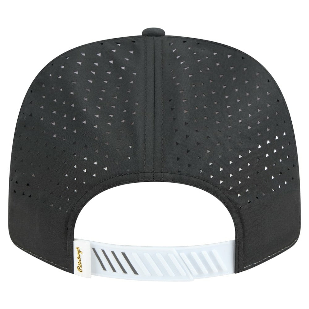 Pittsburgh Pirates Established Patch 9SEVENTY Adjustable Hat - White/Black | New Era
