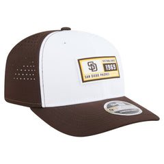 San Diego Padres Established Patch 9SEVENTY Adjustable Hat - White/Brown | New Era