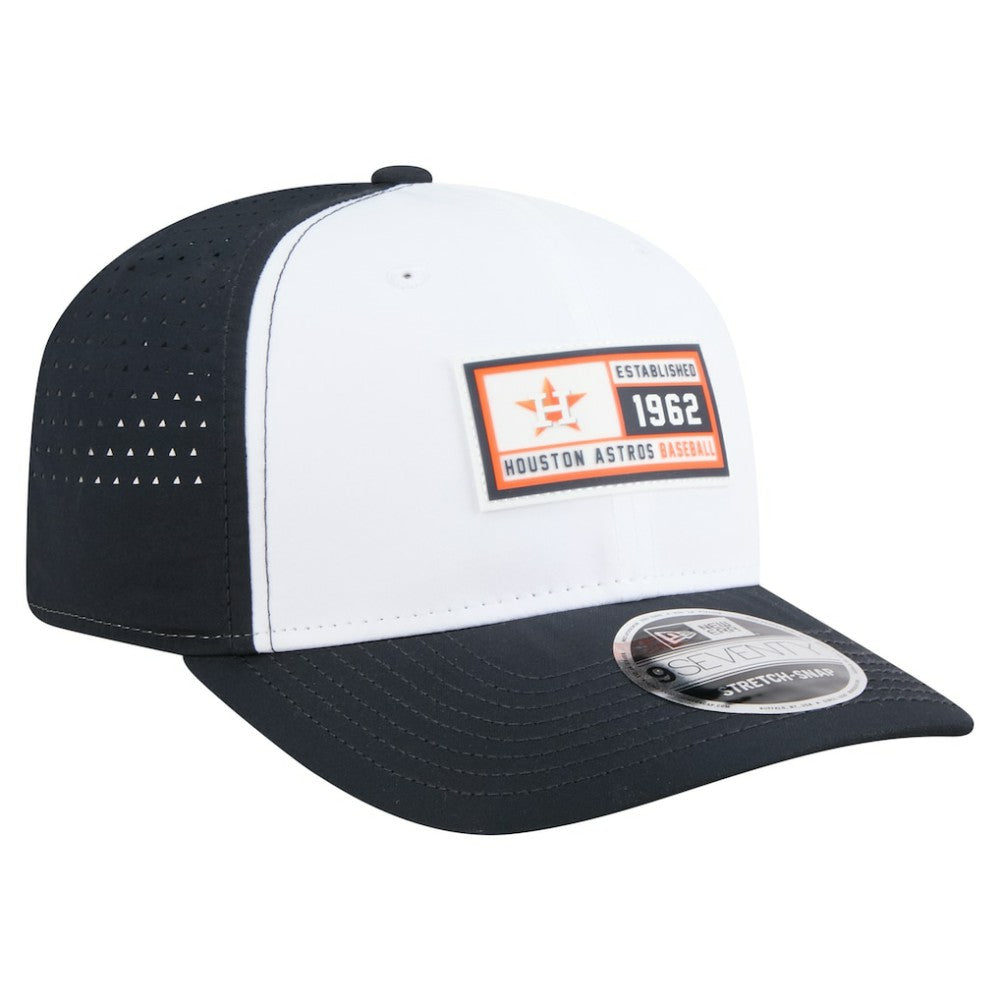 Houston Astros Established Patch 9SEVENTY Adjustable Hat - White/Navy | New Era