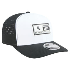 Chicago White Sox Established Patch 9SEVENTY Adjustable Hat - White/Black | New Era