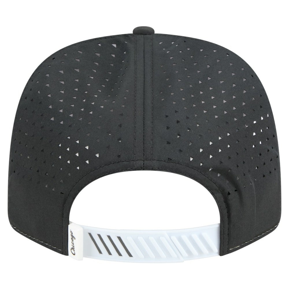 Chicago White Sox Established Patch 9SEVENTY Adjustable Hat - White/Black | New Era