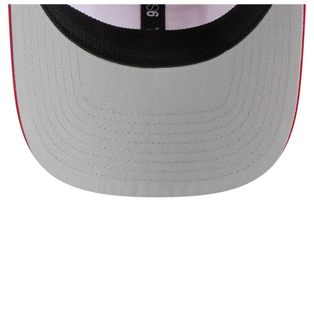 Cincinnati Reds Established Patch 9SEVENTY Adjustable Hat - White/Red | New Era