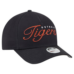 Detroit Tigers Women's Metallic A-Frame 9FORTY Adjustable Hat - Navy | New Era