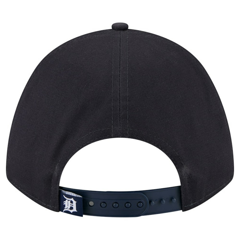 Detroit Tigers Women's Metallic A-Frame 9FORTY Adjustable Hat - Navy | New Era