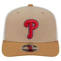 Philadelphia Phillies 9SEVENTY Trucker Adjustable Hat - Stone | New Era