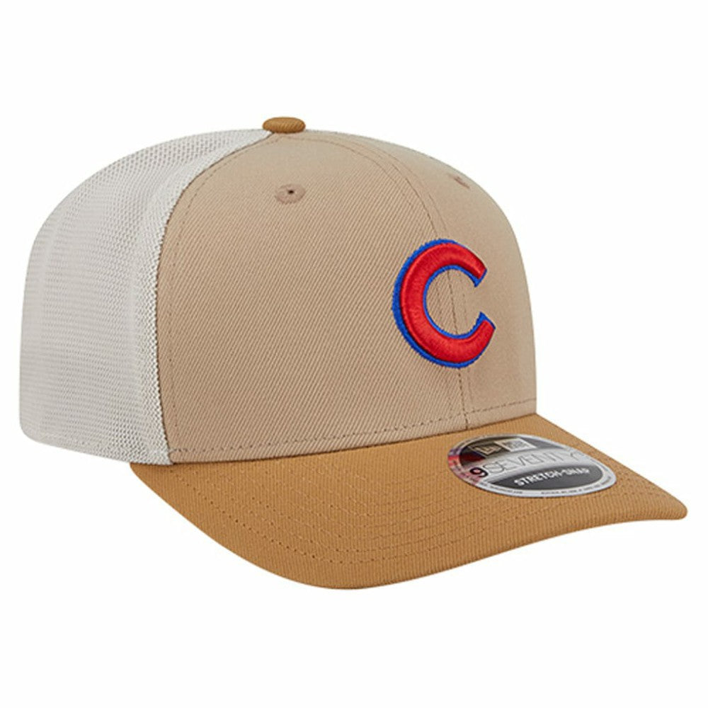Chicago Cubs 9SEVENTY Trucker Adjustable Hat - Stone | New Era