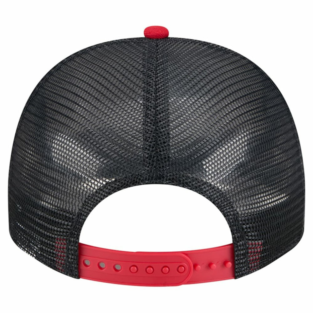 Boston Red Sox Banner A-Frame 9FIFTY Trucker Snapback Hat - Cream/Navy | New Era