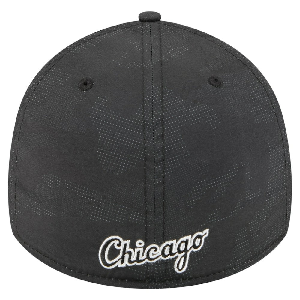Chicago White Sox Tonal Camo 39THIRTY Flex Hat - Black | New Era