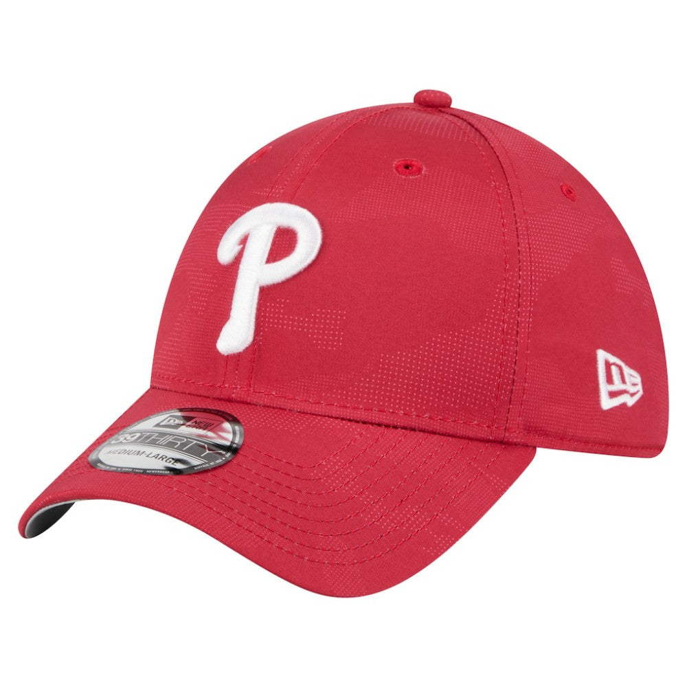 Philadelphia Phillies Tonal Camo 39THIRTY Flex Hat - Red | New Era