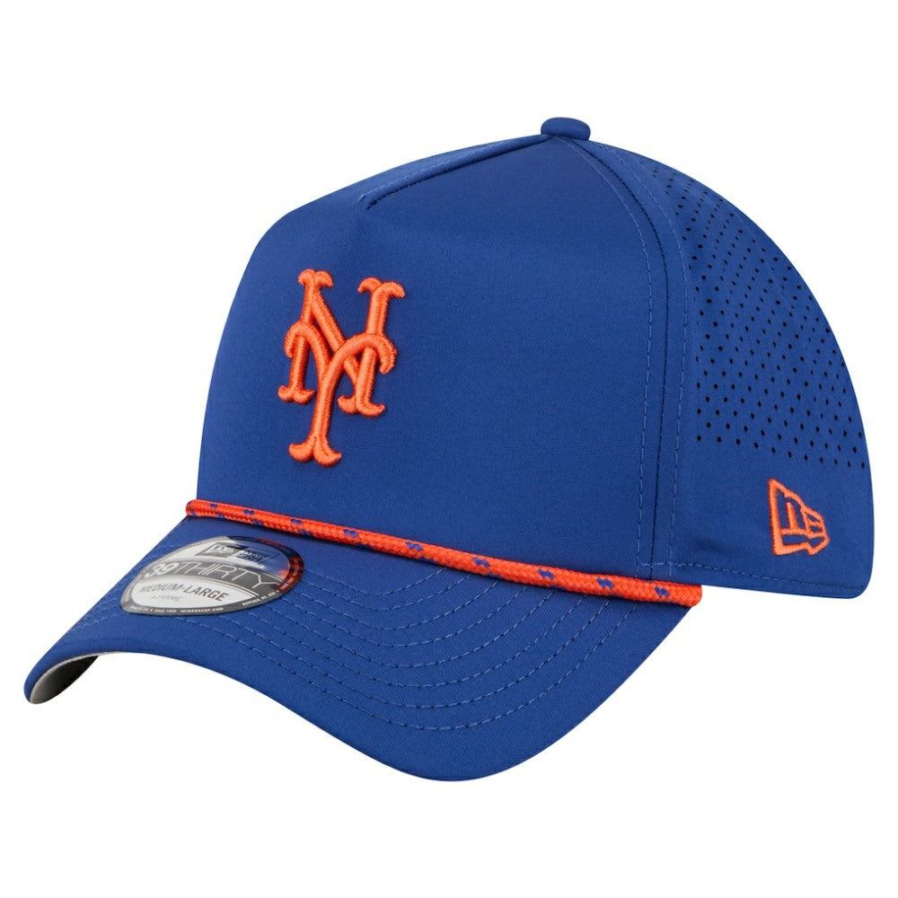 New York Mets 39THIRTY A-Frame Perforated Flex Hat - Royal | New Era