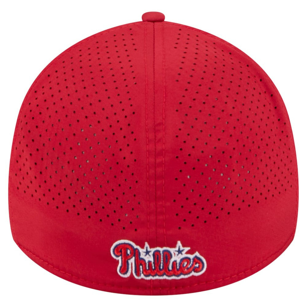 Philadelphia Phillies 39THIRTY A-Frame Perforated Flex Hat - Red | New Era