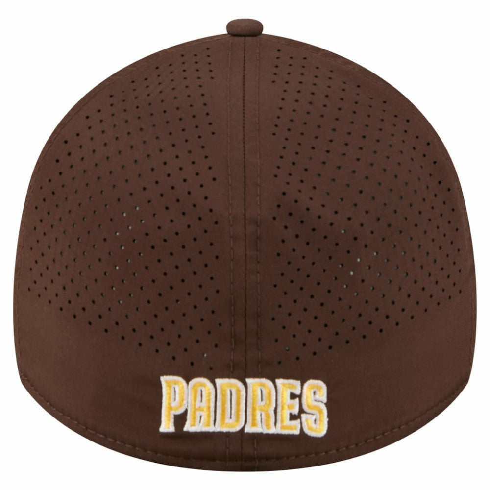 San Diego Padres 39THIRTY A-Frame Perforated Flex Hat - Brown | New Era
