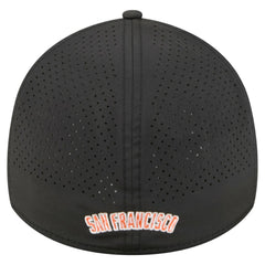 San Francisco Giants 39THIRTY A-Frame Perforated Flex Hat - Black | New Era