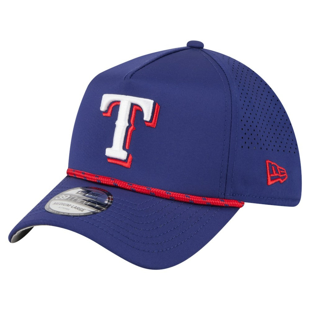 Texas Rangers 39THIRTY A-Frame Perforated Flex Hat - Royal | New Era