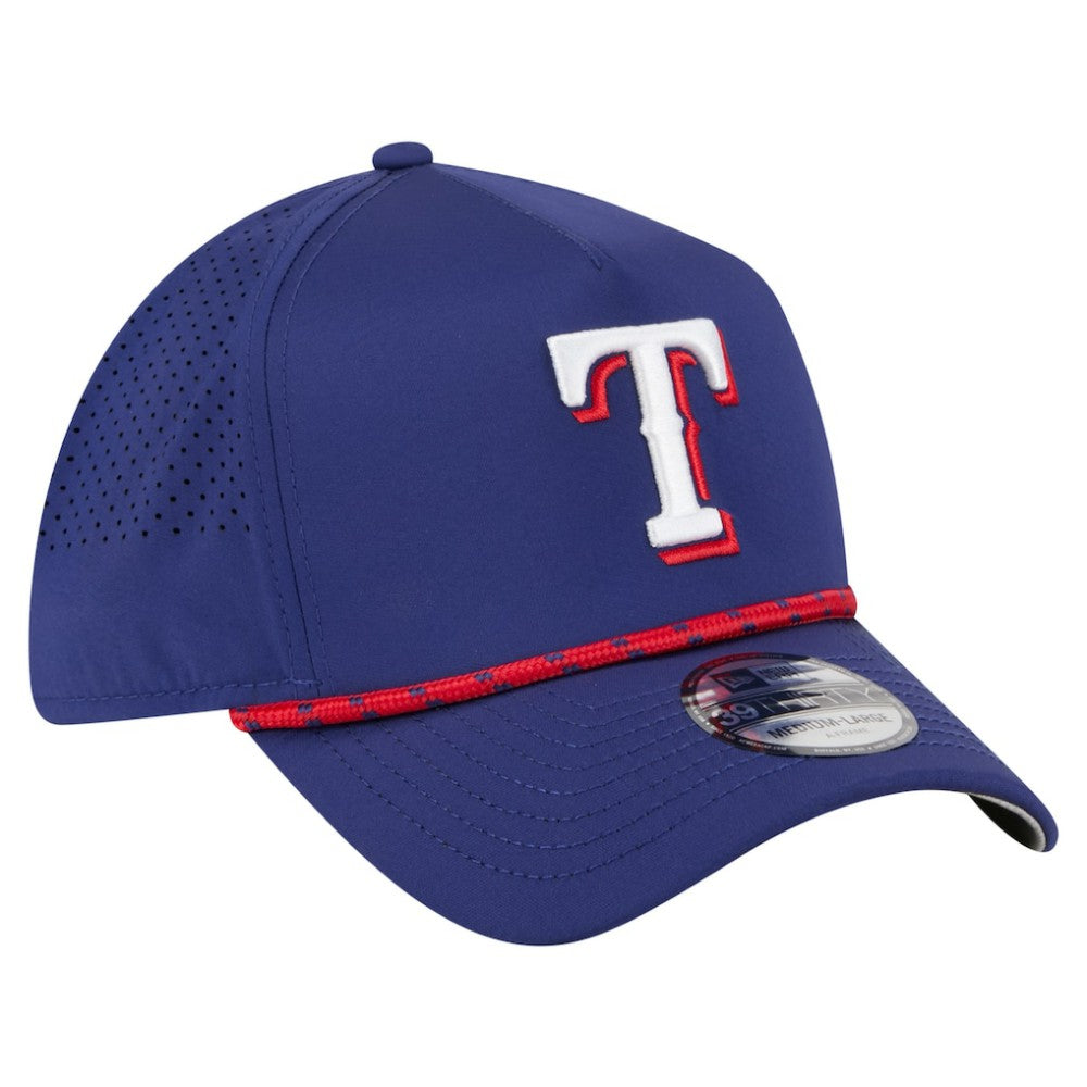 Texas Rangers 39THIRTY A-Frame Perforated Flex Hat - Royal | New Era