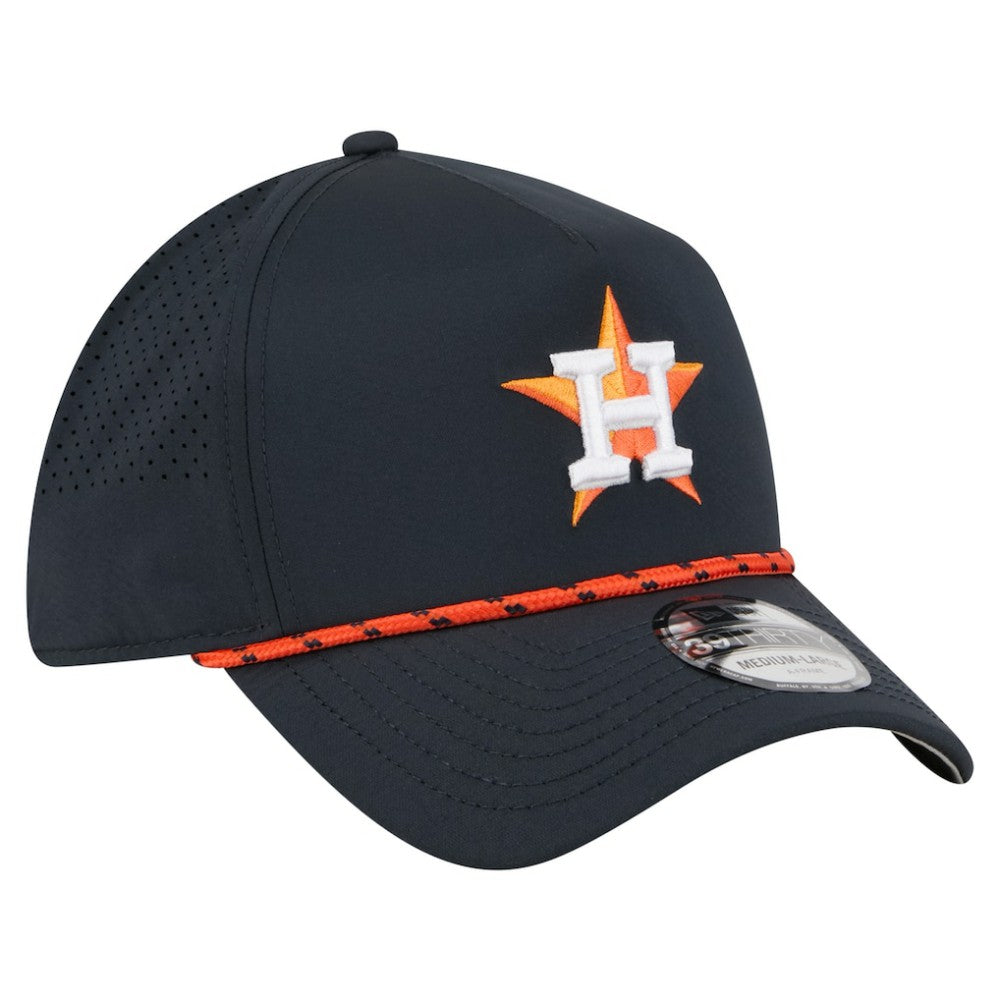 Houston Astros 39THIRTY A-Frame Perforated Flex Hat - Navy | New Era