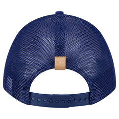 Los Angeles Dodgers Text A-Frame Trucker 9FORTY Hat - Stone/Royal | New Era