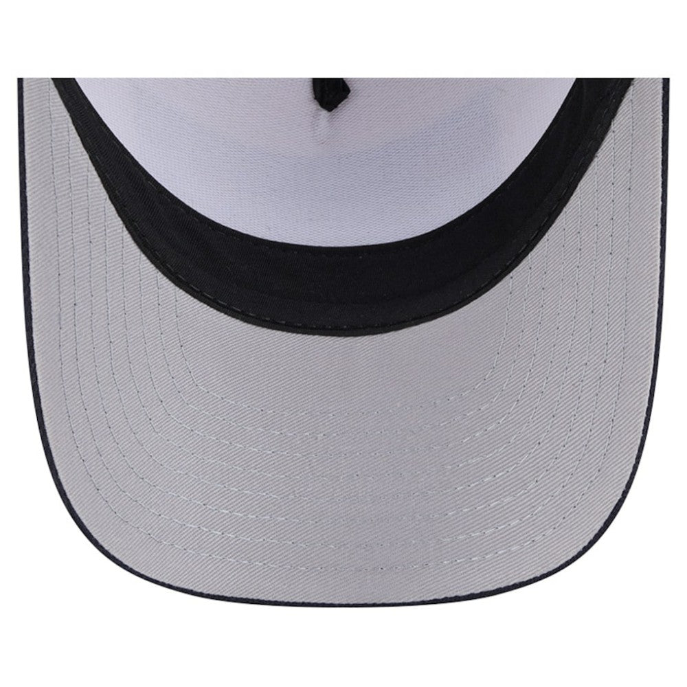 New York Yankees Text A-Frame Trucker 9FORTY Hat - Stone/Navy | New Era
