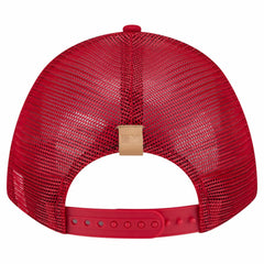St. Louis Cardinals Text A-Frame Trucker 9FORTY Hat - Stone/Red | New Era