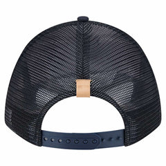 Boston Red Sox Text A-Frame Trucker 9FORTY Hat - Stone/Navy | New Era
