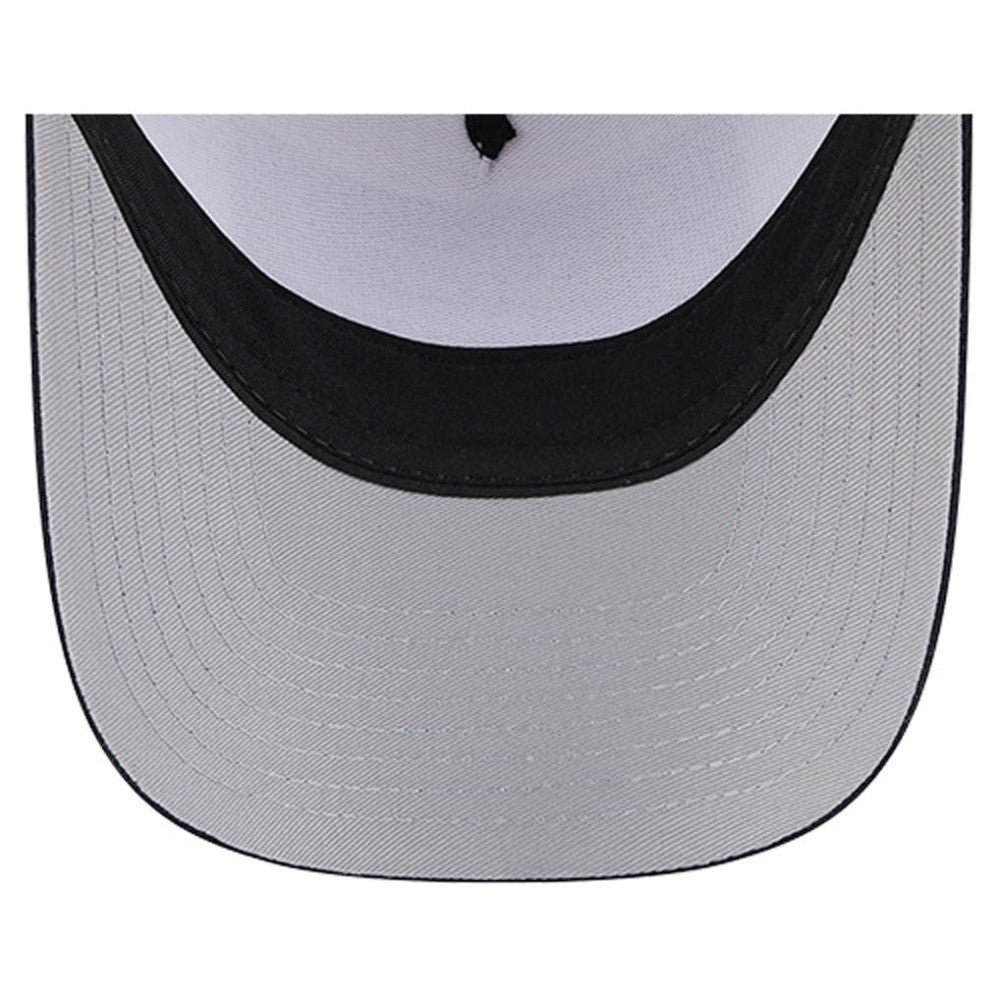 Boston Red Sox Text A-Frame Trucker 9FORTY Hat - Stone/Navy | New Era