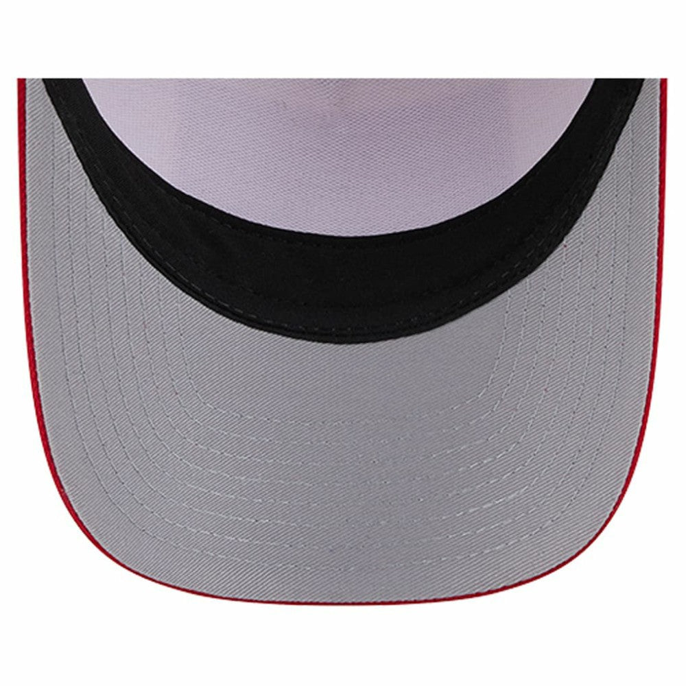 Cincinnati Reds Text A-Frame Trucker 9FORTY Hat - Stone/Red | New Era
