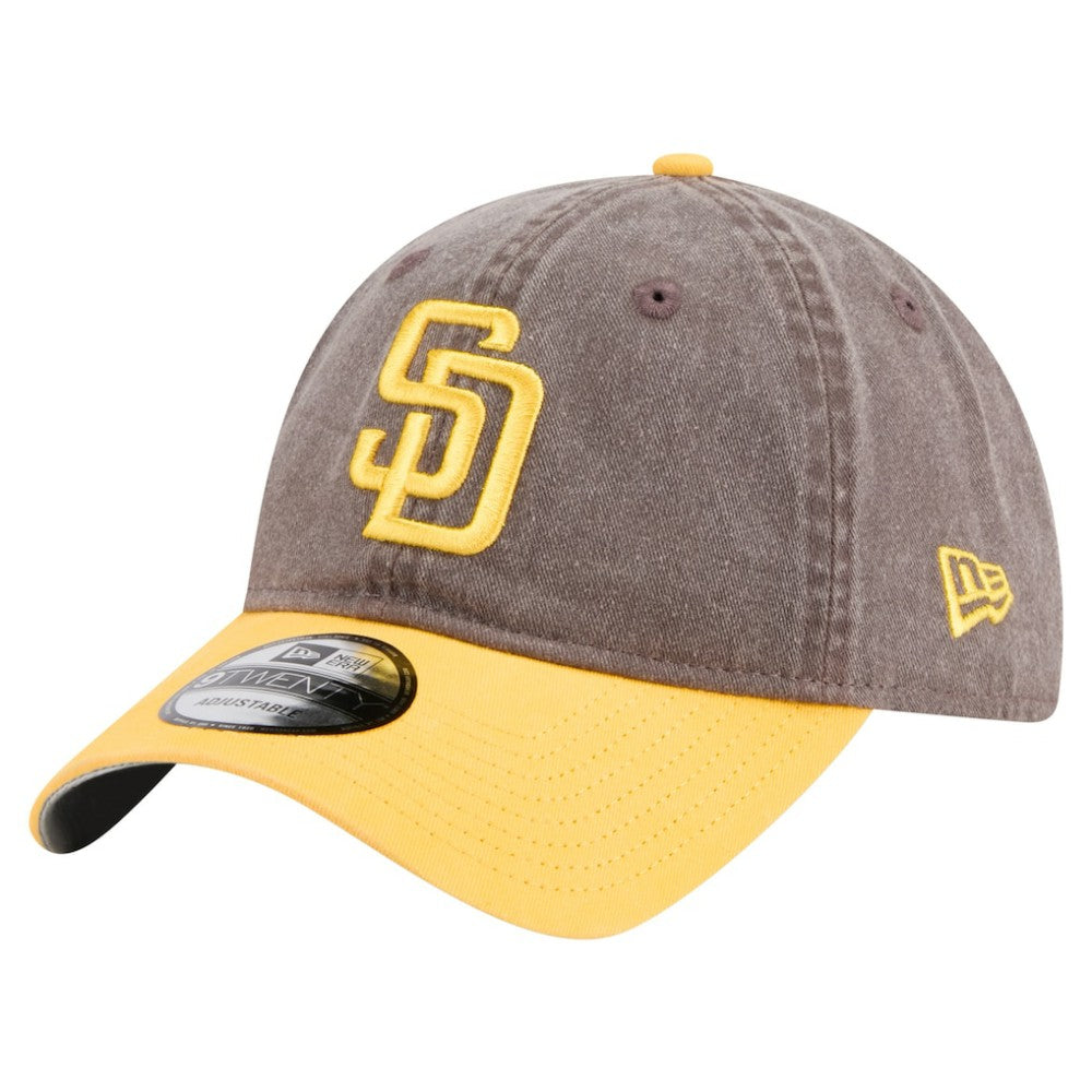 San Diego Padres Select 9TWENTY Adjustable Hat - Brown/Gold | New Era