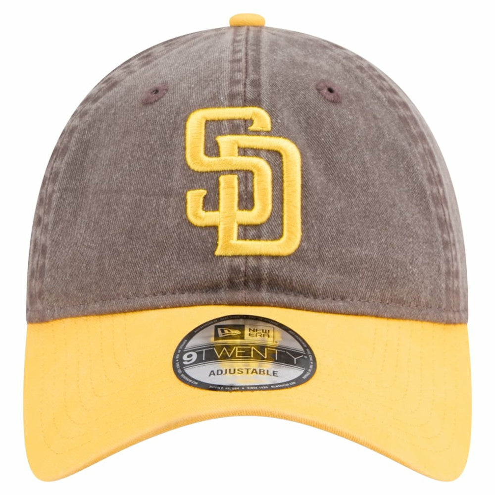 San Diego Padres Select 9TWENTY Adjustable Hat - Brown/Gold | New Era