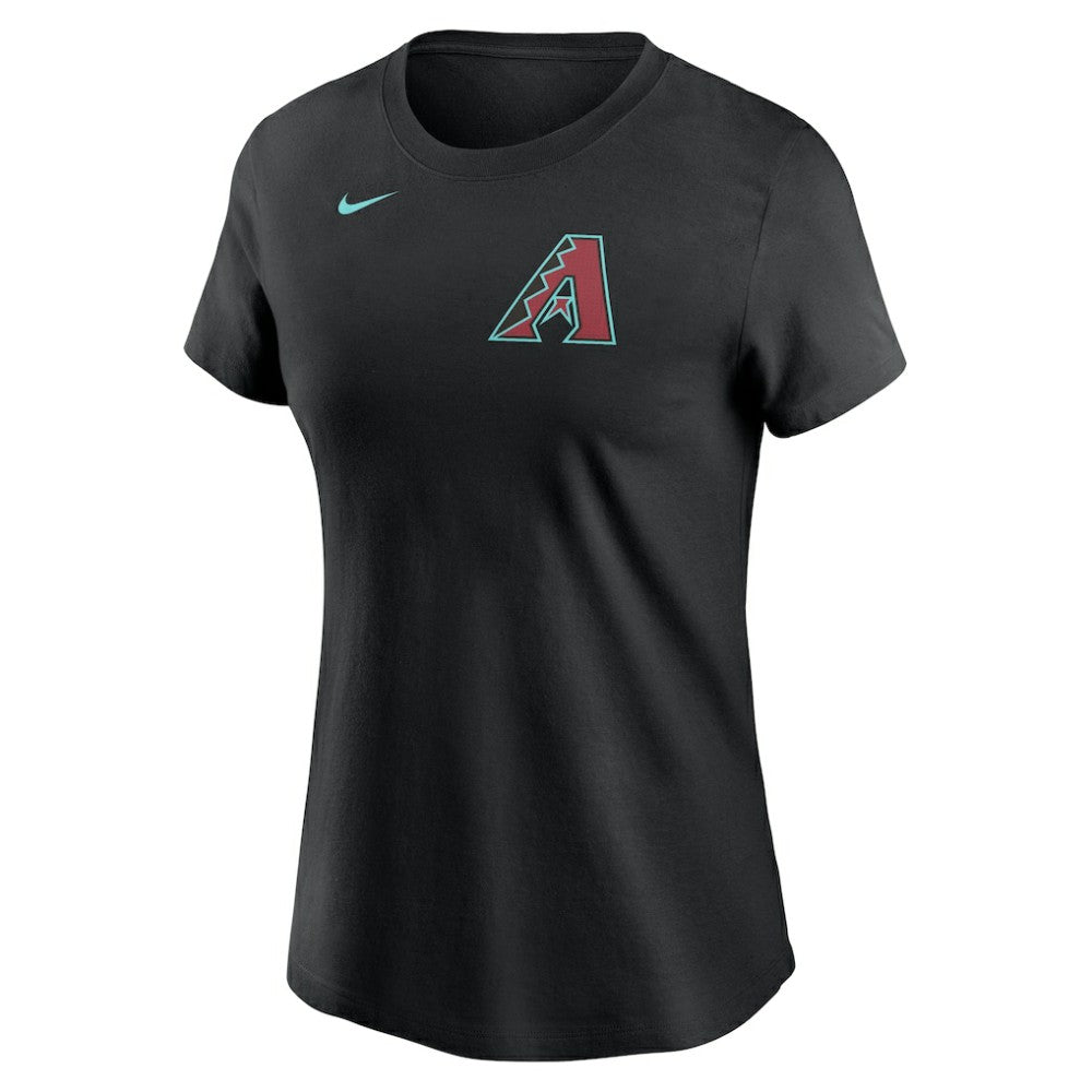 Corbin Burnes Arizona Diamondbacks Women's Fuse Name & Number T-Shirt - Black | Nike