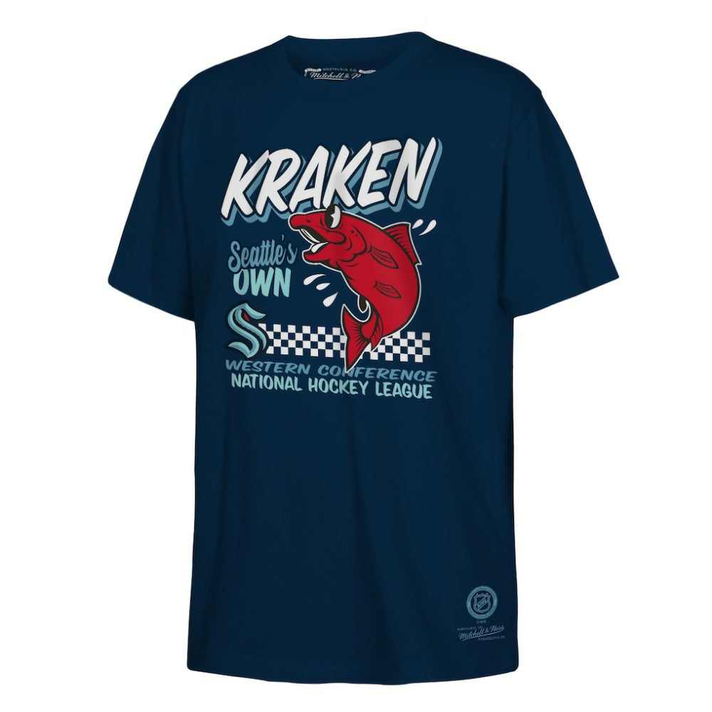 Seattle Kraken Mitchell & Ness Youth Concession Stand T-Shirt