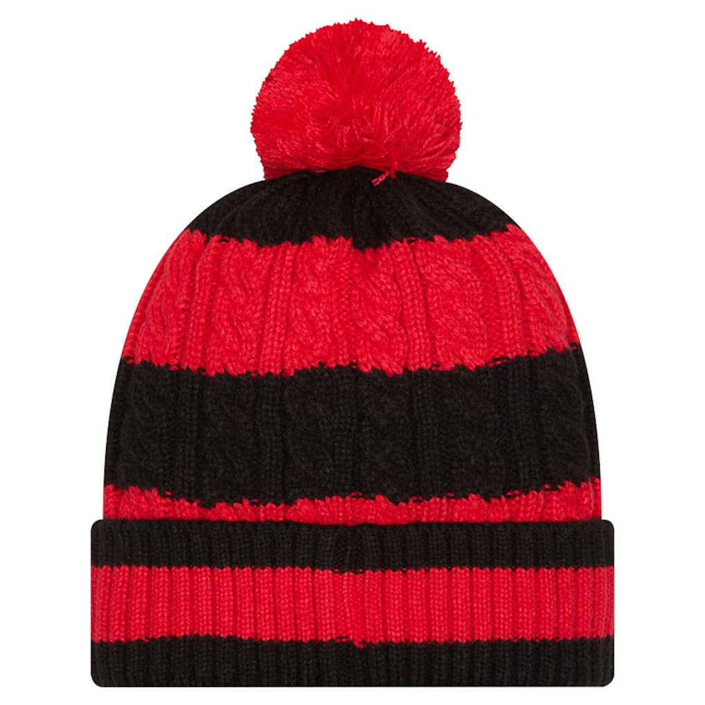 NFL Kansas City Chiefs Women's Braided Cuffed Knit Hat with Pom